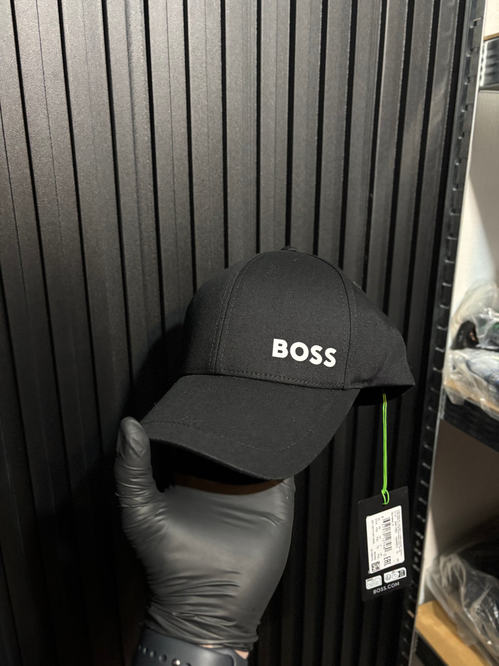 Gorro Hugo Boss Negro Logo Pequeño